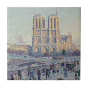 Notre Dame Cathedral Paris - Klassische Malerei Fliese