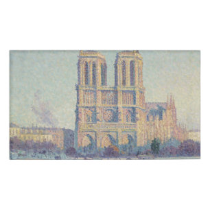 Notre Dame Cathedral Paris - Klassische Malerei Namenschild