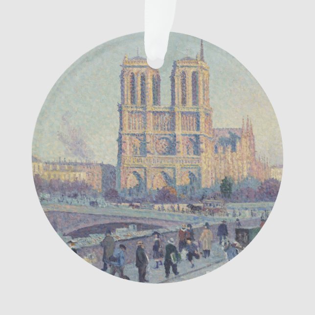Notre Dame Cathedral Paris - Klassische Malerei Ornament (Vorderseite)