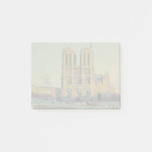 Notre Dame Cathedral Paris - Klassische Malerei Post-it Klebezettel