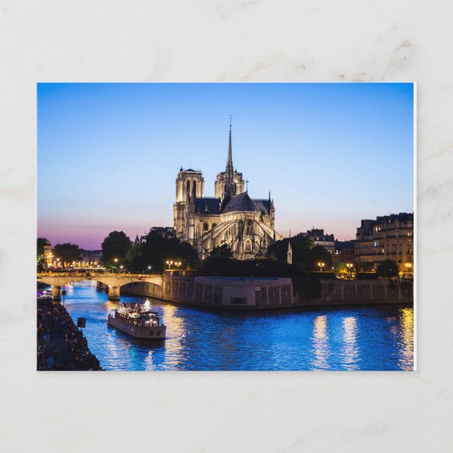 Notre Dame Cathedral Paris Postcard Postkarte (Vorderseite)