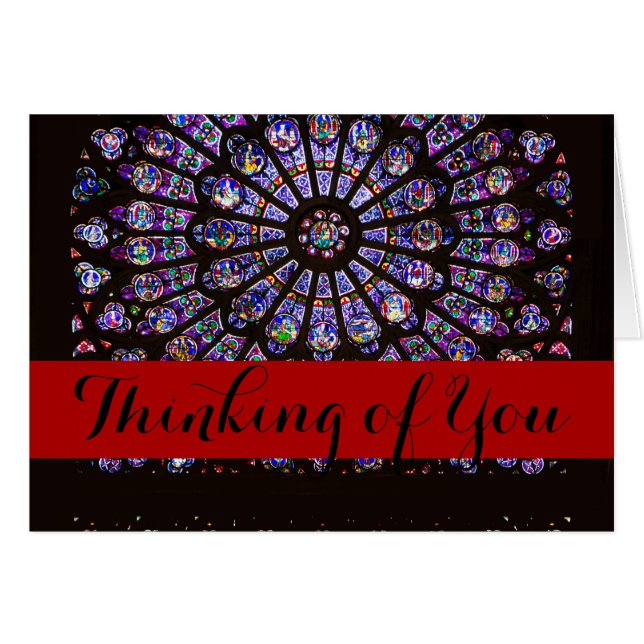 Notre Dame Cathedral Paris Rose Window (Vorderseite (Horizontal))