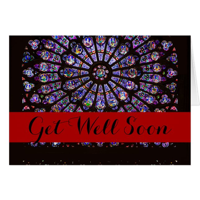 Notre Dame Cathedral Paris Rose Window (Vorderseite (Horizontal))