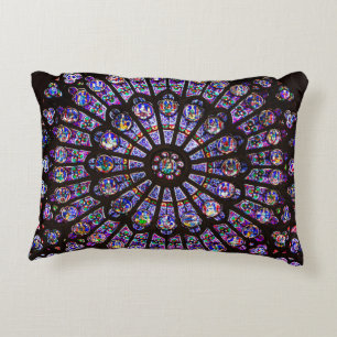 Notre Dame Cathedral Paris Rose Window Dekokissen
