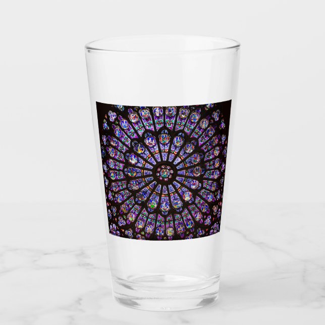 Notre Dame Cathedral Paris Rose Window Glas (Vorderseite)