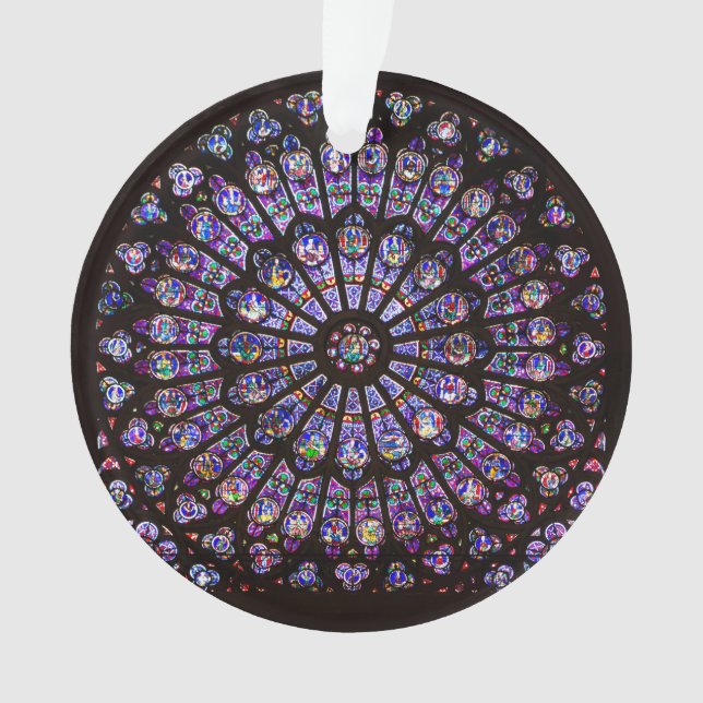 Notre Dame Cathedral Paris Rose Window Ornament (Vorderseite)