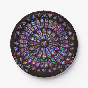 Notre Dame Cathedral Paris Rose Window Pappteller