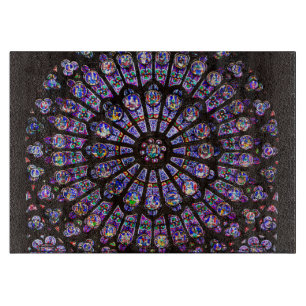 Notre Dame Cathedral Paris Rose Window Schneidebrett