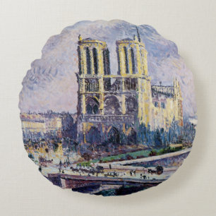 Notre Dame Cathedral Rundes Kissen