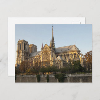 Notre Dame Cathedral Spier, Paris Frankreich Postkarte