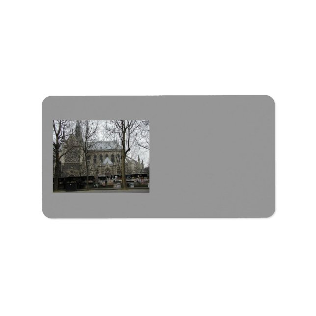 Notre Dame Church Address Label Adressaufkleber (Vorne)