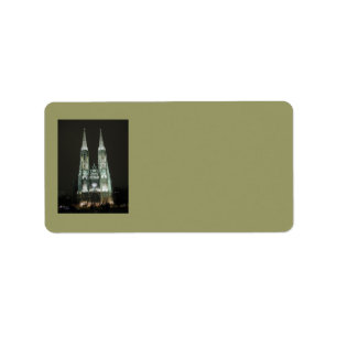 Notre Dame Church Address Label Adressaufkleber