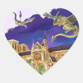 Notre Dame Classic Heart Stickers