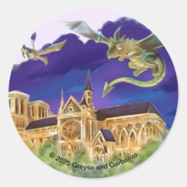 Notre Dame Classic Round Stickers