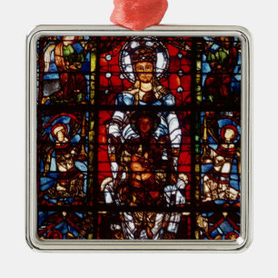 Notre-Dame de la Belle Verriere Silbernes Ornament