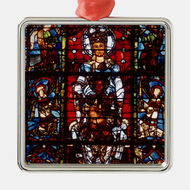 Notre-Dame de la Belle Verriere Silbernes Ornament (Vorne)