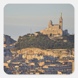 Notre Dame de la Garde Basilica Quadratischer Aufkleber