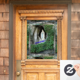 Notre Dame de Lourdes Fensteraufkleber