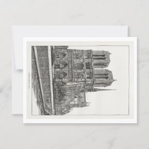 Notre-Dame-de-Paris-Ansichtskarte + Umschlag Postkarte
