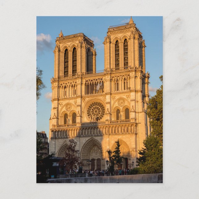Notre Dame de Paris at Golden Hour - Paris, Frankr Postkarte (Vorderseite)