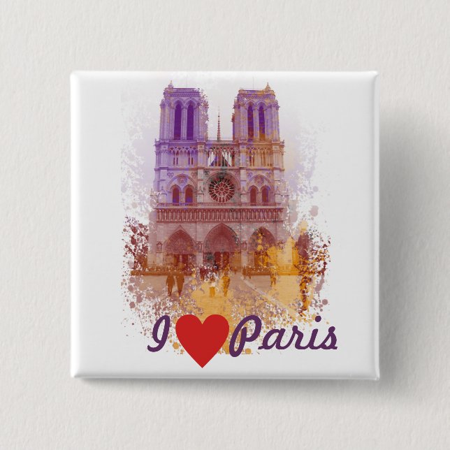 Notre Dame de Paris Button (Vorderseite)