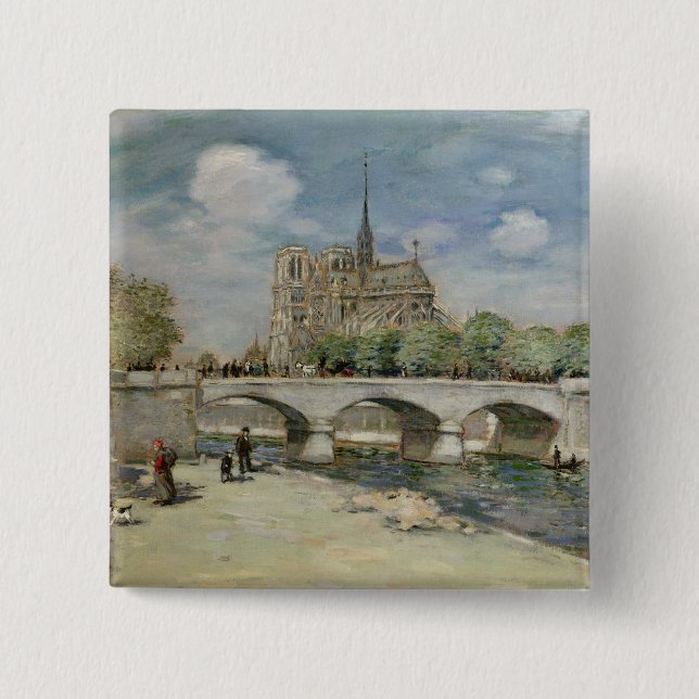 Notre Dame de Paris, c.1900 Button (Vorderseite)