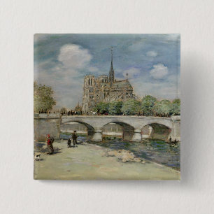 Notre Dame de Paris, c.1900 Button