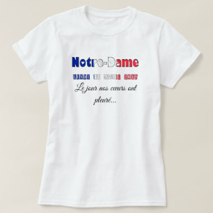 Notre-Dame de Paris-Erinnerungs-Tag T-Shirt