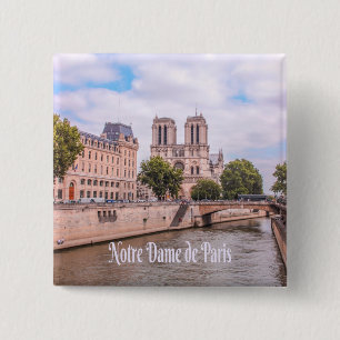 Notre Dame de Paris Frankreich Katholische Kathedr Button