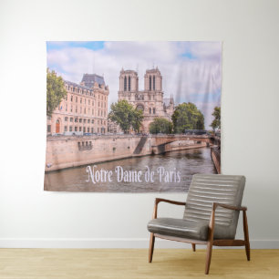 Notre Dame de Paris Frankreich Katholische Kathedr Wandteppich