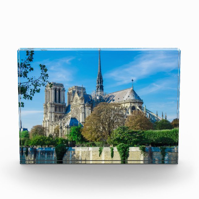 Notre Dame de Paris in Frankreich Fotoblock (Vorderseite)