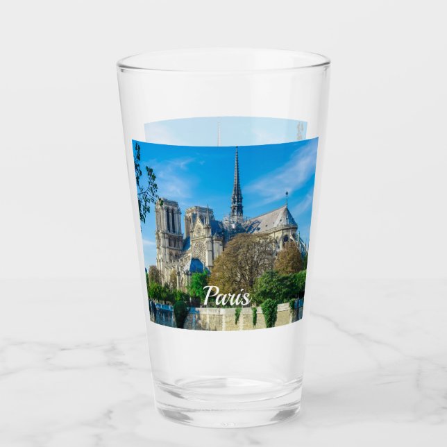 Notre Dame de Paris in Frankreich Glas (Vorderseite)