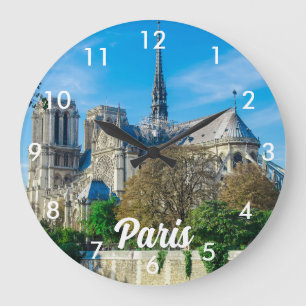 Notre Dame de Paris in Frankreich Große Wanduhr