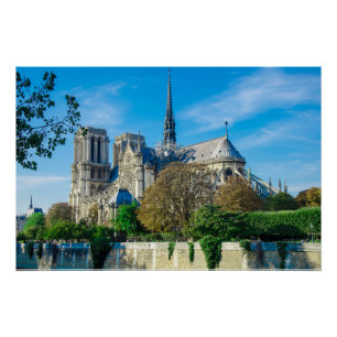 Notre Dame de Paris in Frankreich Poster