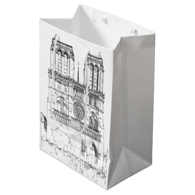 Notre Dame de Paris - Paris, Frankreich Mittlere Geschenktüte (Vorderseite Schrägansicht)