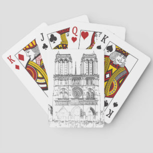 Notre Dame de Paris - Paris, Frankreich Spielkarten