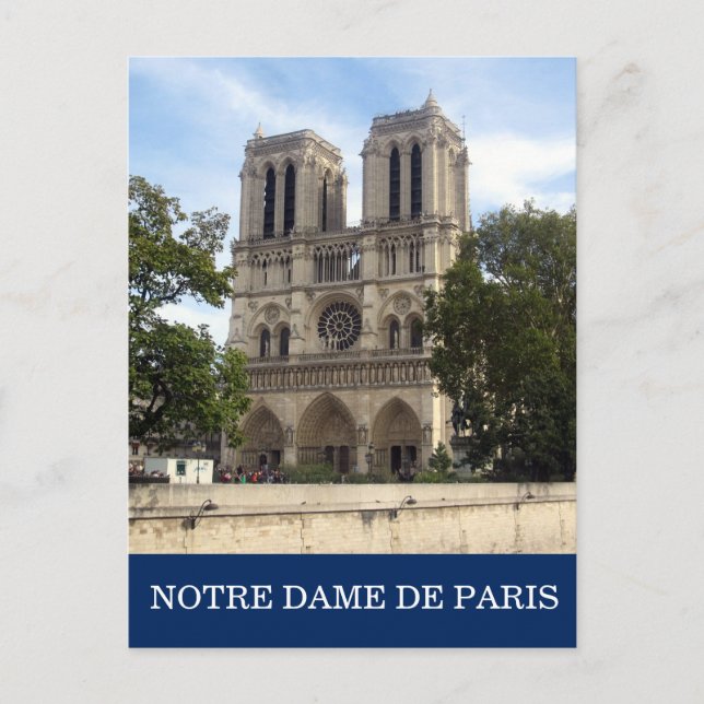 Notre dame de paris postkarte (Vorderseite)