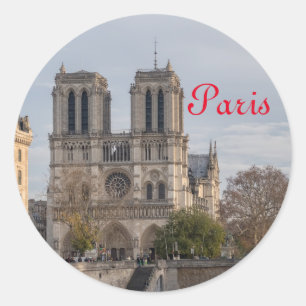 Notre Dame de Paris Runder Aufkleber