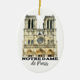 Notre-Dame de Paris Souvenir Frankreich Kathedrale Keramik Ornament