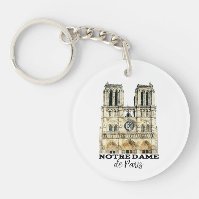 Notre-Dame de Paris Souvenir Frankreich Kathedrale Schlüsselanhänger (Vorderseite)