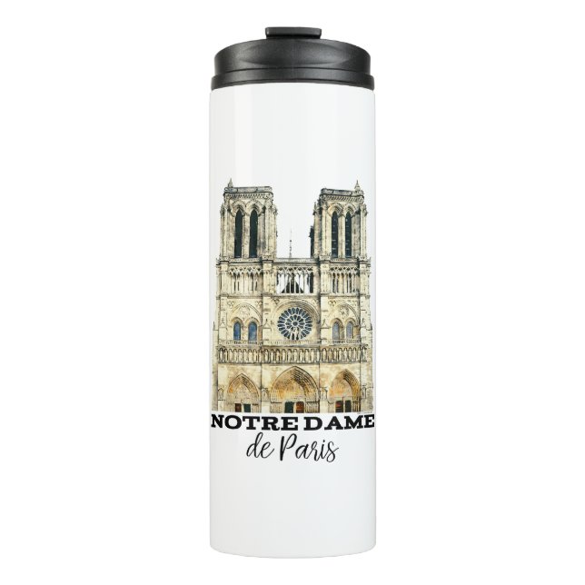 Notre-Dame de Paris Souvenir Frankreich Kathedrale Thermosbecher (Vorderseite)