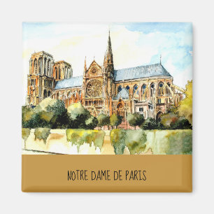 Notre Dame De Paris Travel Foto Text Kühlschrank h Magnet