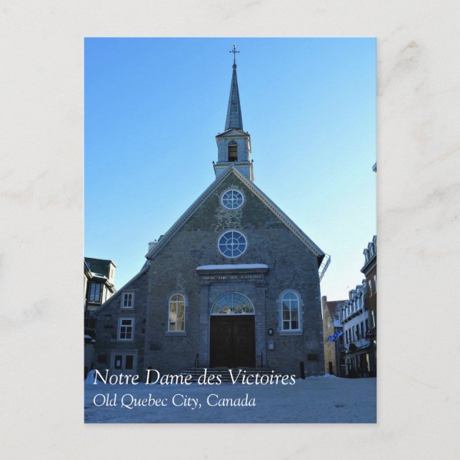 Notre Dame des Victoires, Old Quebec City, Kanada Postkarte (Vorderseite)