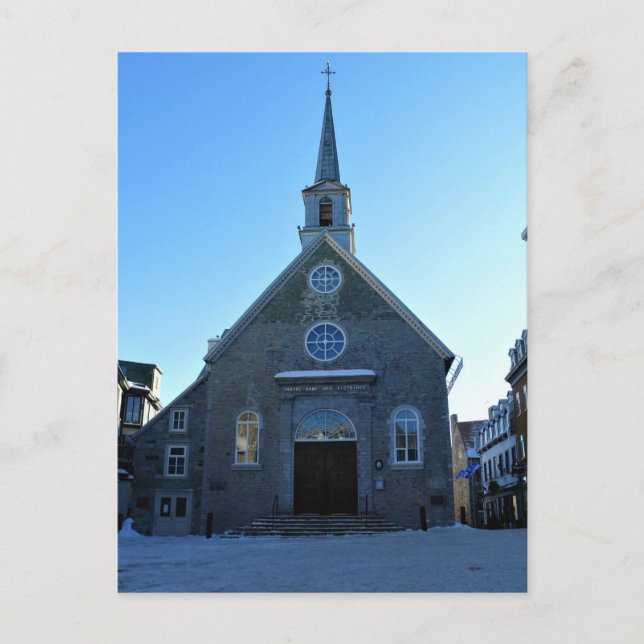 Notre Dame des Victoires, Old Quebec City, Kanada Postkarte (Vorderseite)