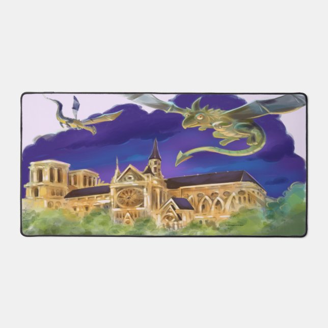 Notre Dame Desk Mat Schreibtischunterlage (Vorderseite)