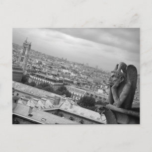 Notre Dame Gargoyle Postcard Postkarte