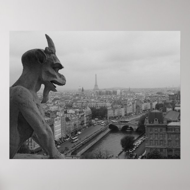Notre Dame Gargoyle Poster (Vorne)