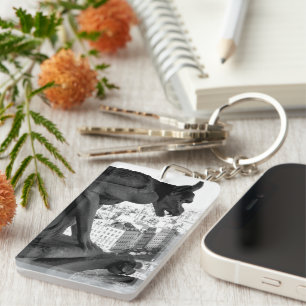 Notre Dame Gothic Gargoyle Wassersicherer Schlüsse Schlüsselanhänger