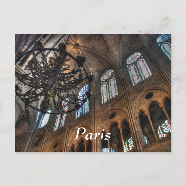 Notre Dame Interior Postkarte (Vorderseite)
