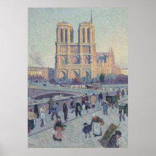 Notre Dame Kathedrale Paris Frankreich Gemälde Poster